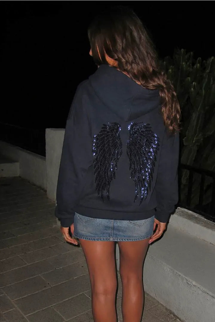 [SUBDUED] Sequin Wings Hoodie