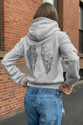 [SUBDUED] Sequin Wings Zip-Up Jacket