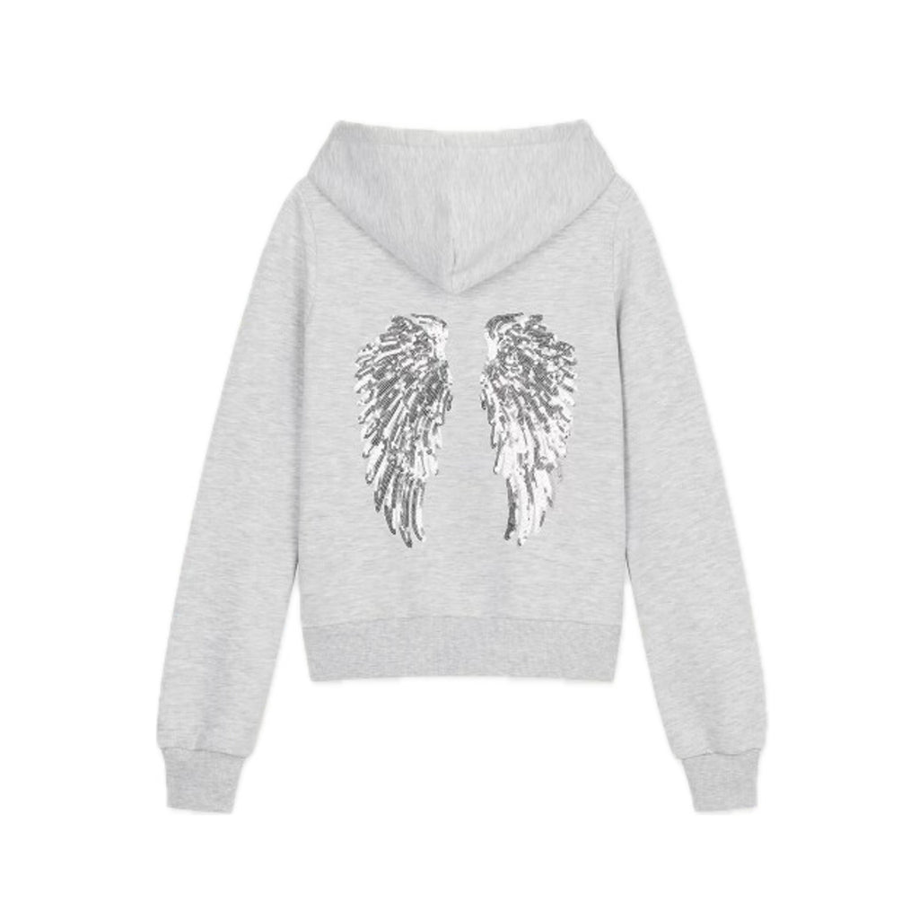 [SUBDUED] Sequin Wings Zip-Up Jacket