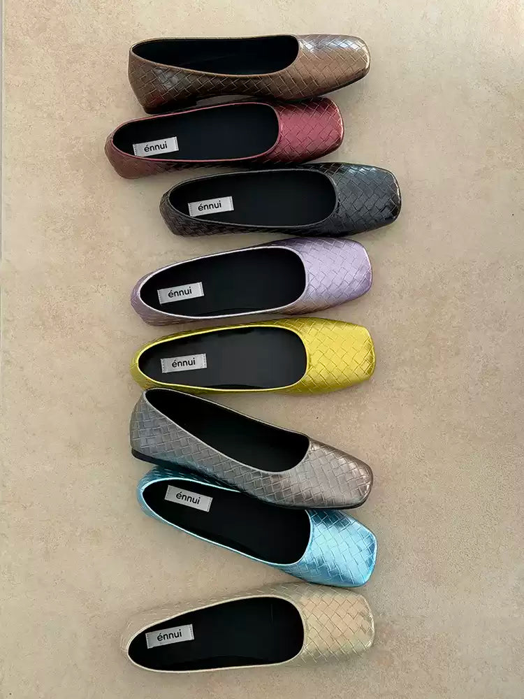 [ennui] Quilted Flat Shoes - 9 colors
