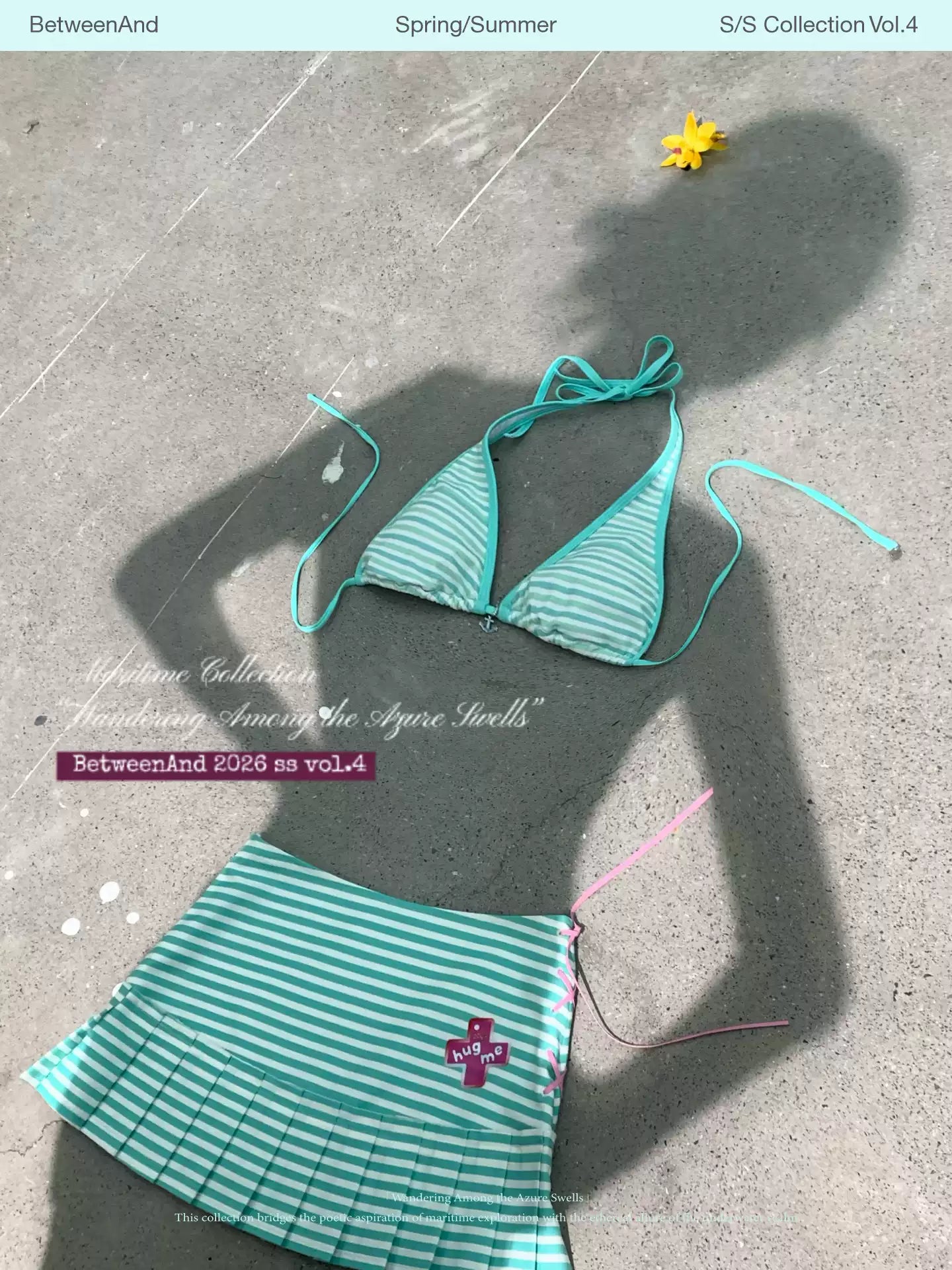 [betweenand] Summer Colorful Cute Pendant Bikini Top