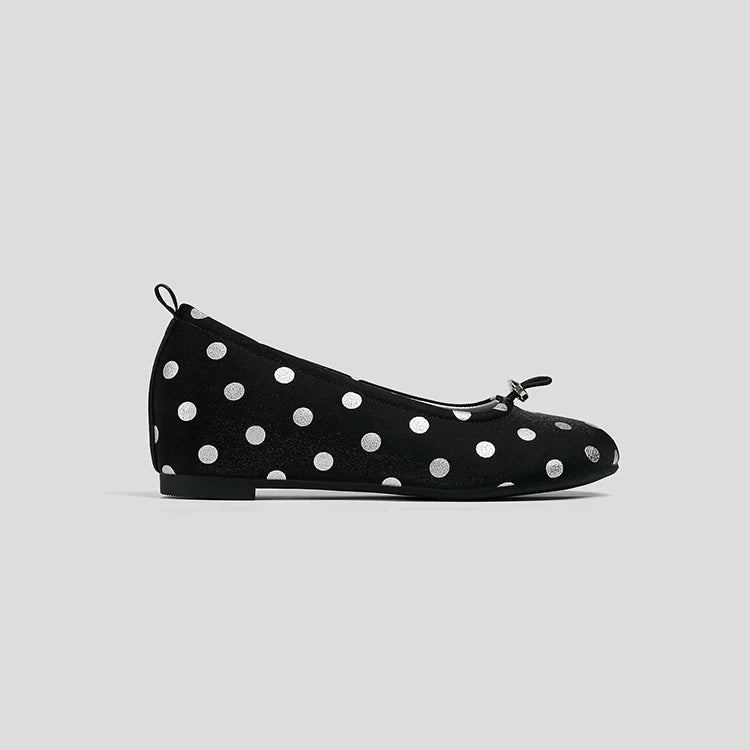 [ennui] Polka Dot Buckle Flat Shoes - 10 colors