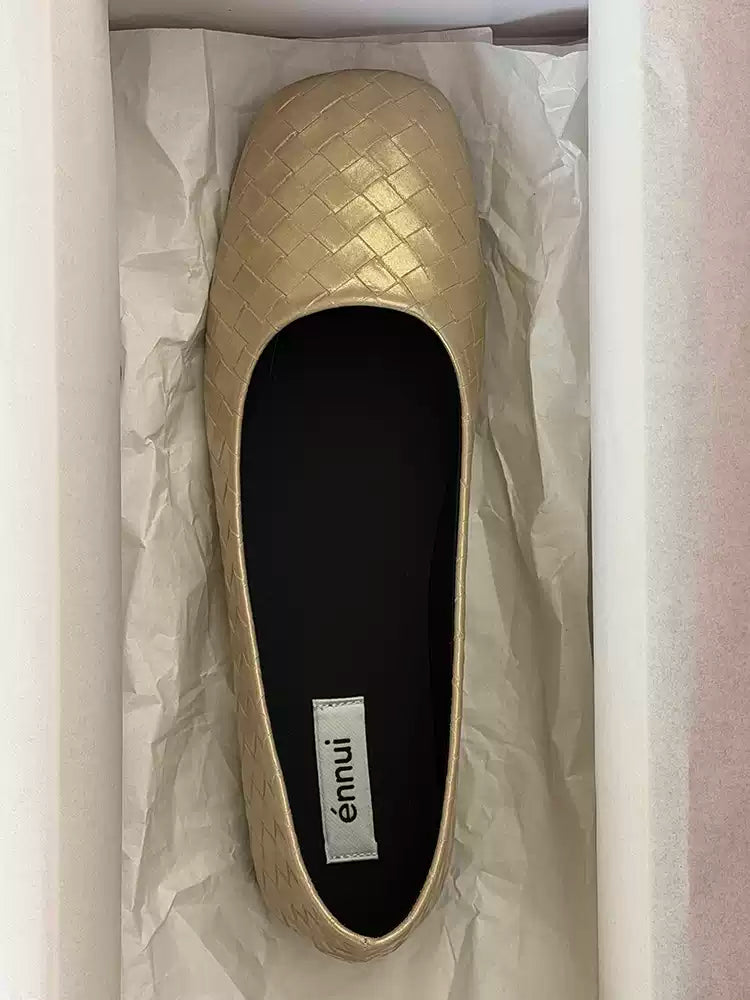 [ennui] Quilted Flat Shoes - 9 colors