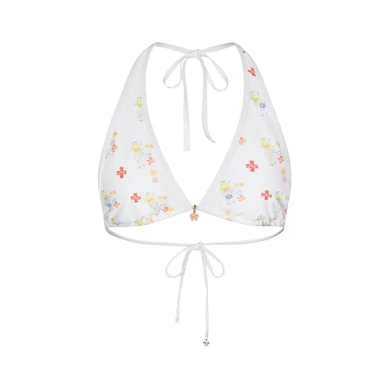 [betweenand] Summer Colorful Cute Pendant Bikini Top